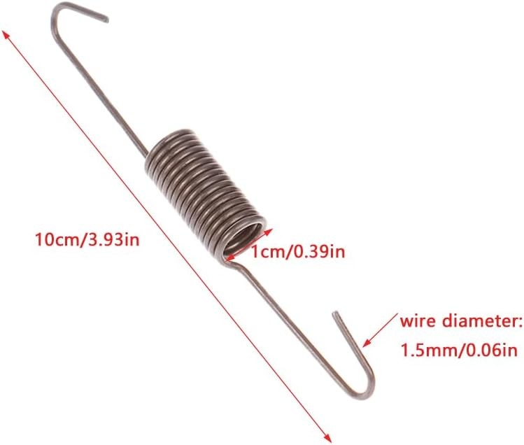 20 Pack 10CM Sofa Mechanism Stretch Spring Replacement Extension Silver