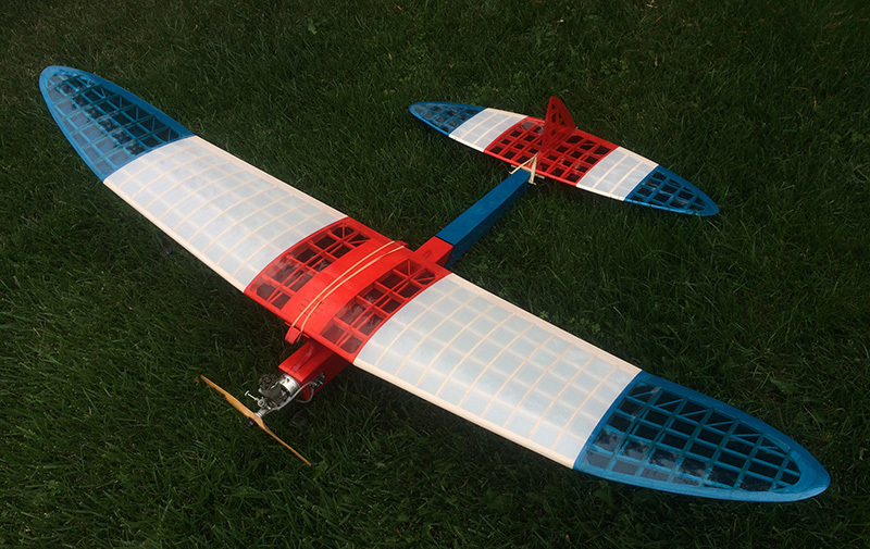 Model Airplane Plans (FF): SATELLITE 600 by Bob Hunter for .19-.23 engine