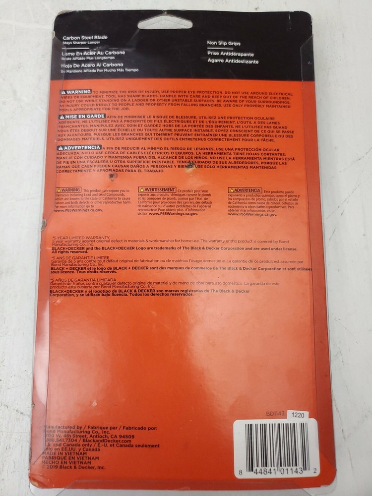 Black & Decker BD1143 Pruner Combo 2 Piece Set