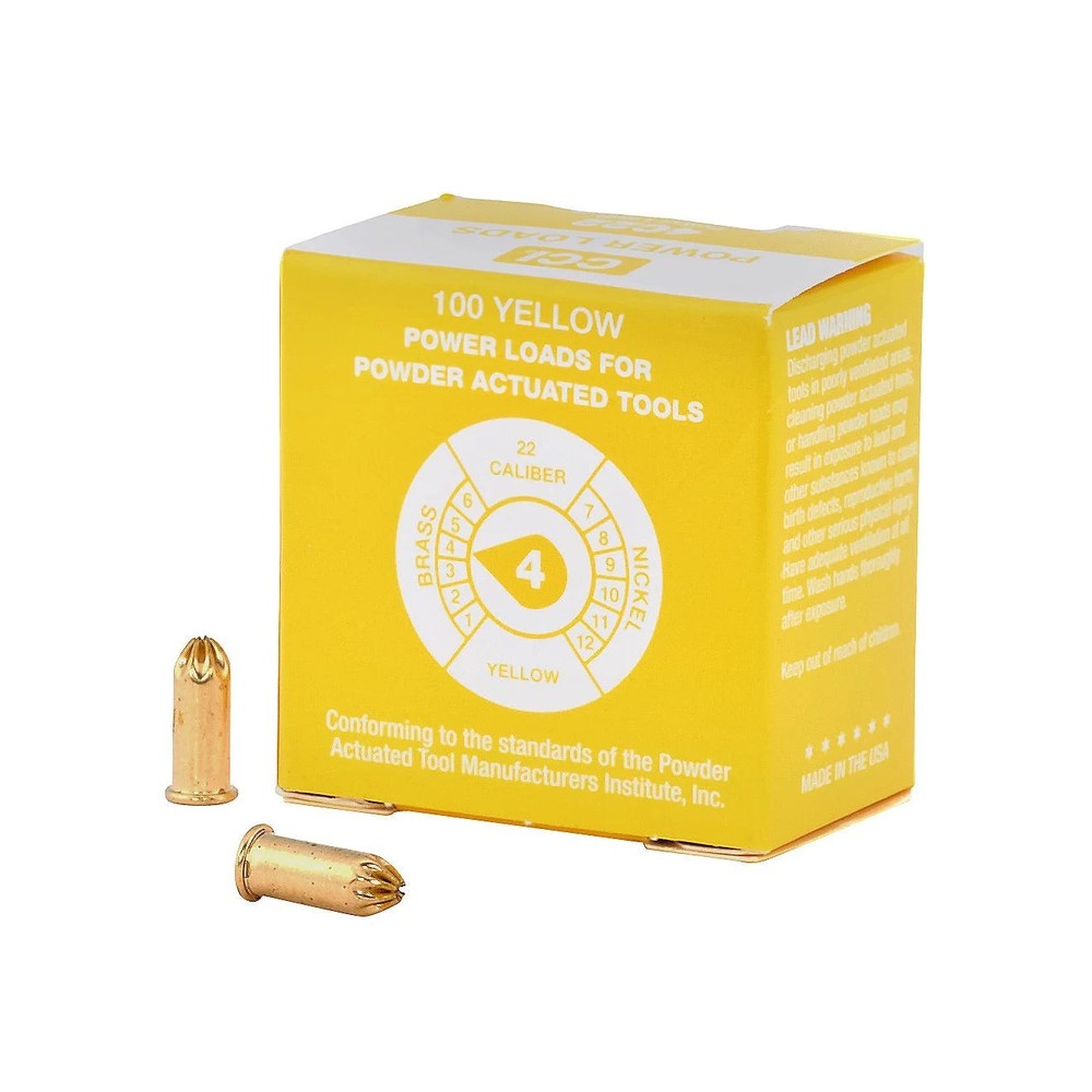 D.T. Systems Blank Powerloads Yellow Colored For Dummy Launcher