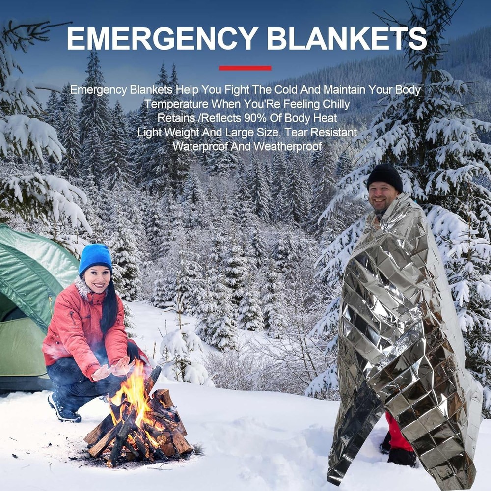 Thermal Blankets 9PK, Mylar Emergency