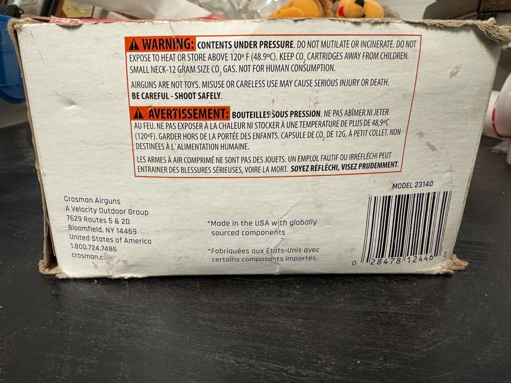 Crosman Powerlet CO2 12g Cartridges 39 in pack