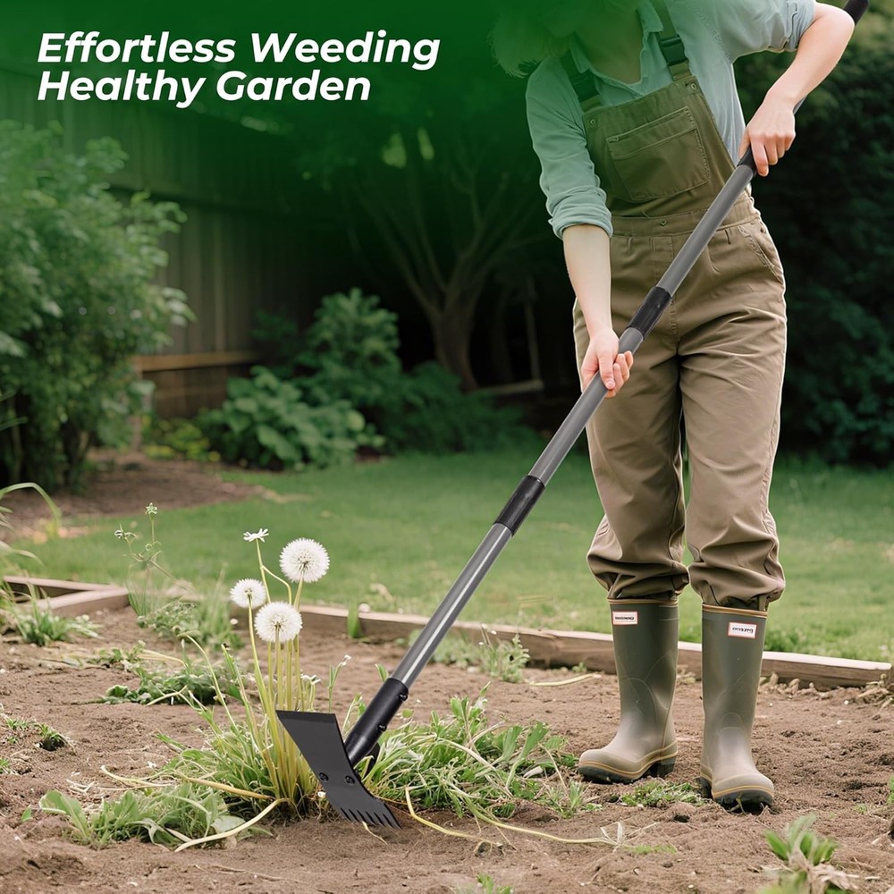 Walensee Weed Puller Tool with Long Handle, 64inch Manual Weeder Remover Tool, 7