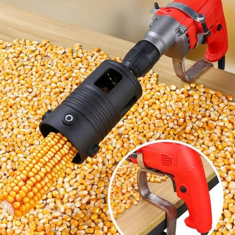 Small Portable Corn Thresher Accessory Fully Automatic Corn Peeling Machine Head