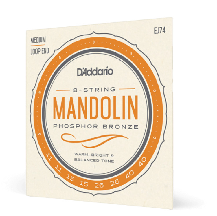 D'Addario EJ74 Mandolin Strings Phosphor Bronze Medium 11-40