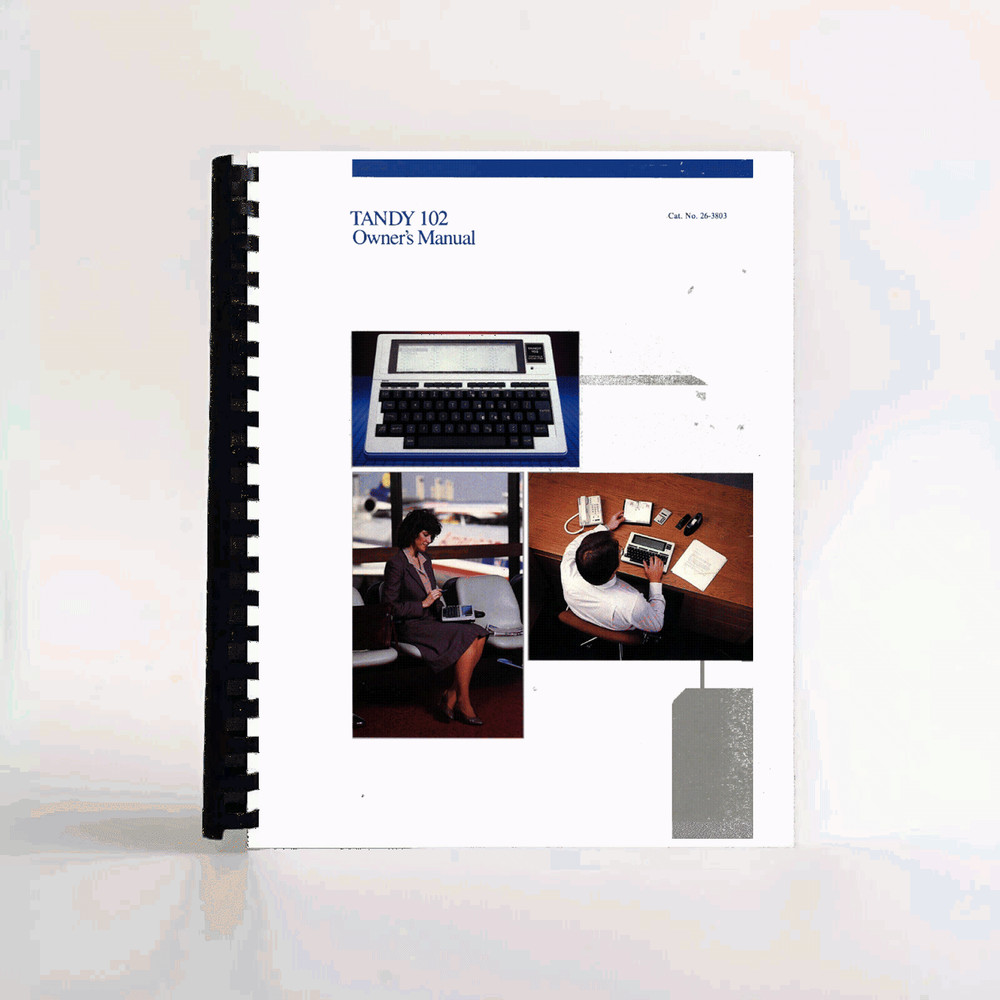 Radioshack Tandy TRS-80 Model 102 Portable Computer Manual