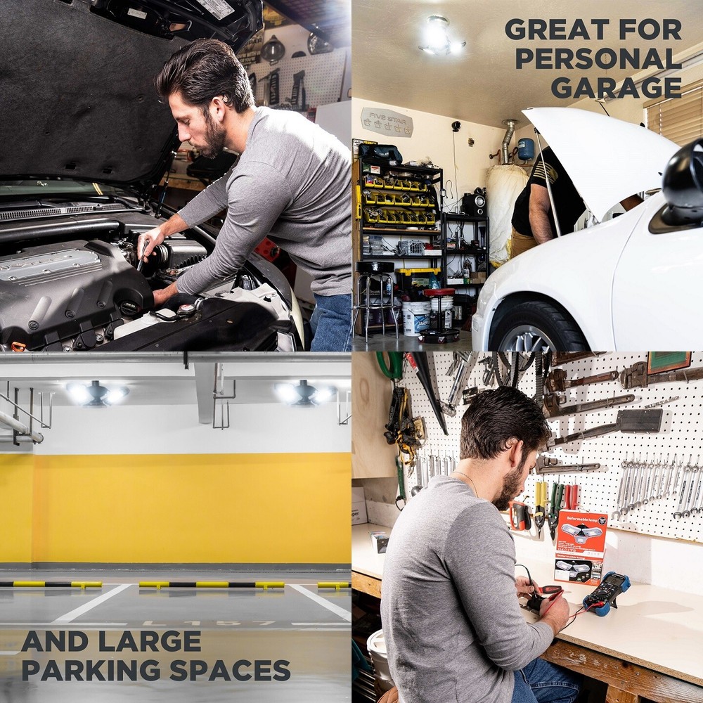 Three Led Garage Light- Adjustable light-Basement led Light