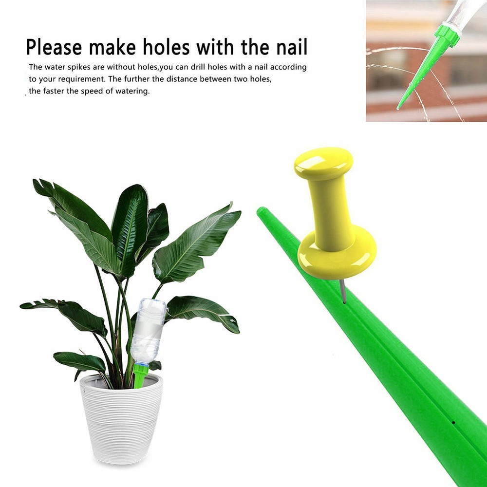 12 Self-Watering Spike Automatically Water Your Garden Using Insert Drip Tools!