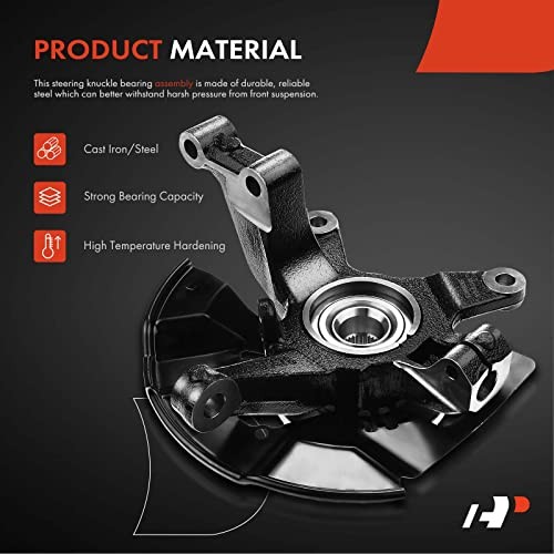 Front Left Steering Knuckle & Wheel Bearing Hub Front Left Driver Side