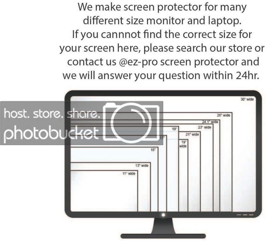 Anti Blue Light Screen Protector (3 Pack) for 27 Inches Widescreen Desktop Monit