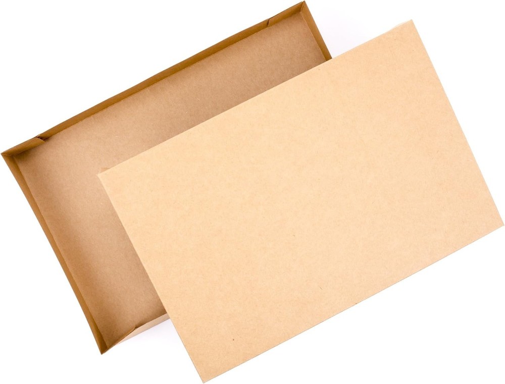 Medium Gift Boxes with Lids (5 Shirt Boxes, Kraft) for Brown