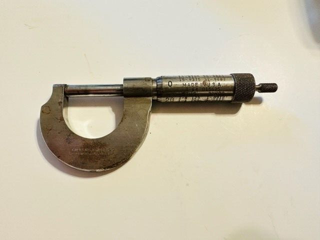 Millers Falls 0" - 1" Micrometer Machinist Tools