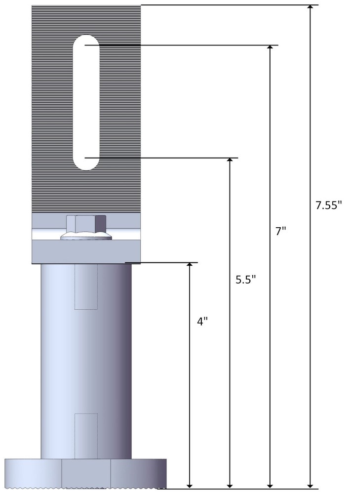 Magerack 4" Standoff with L Bracket Solar Panel Module PV Mounting Racking 10 pc