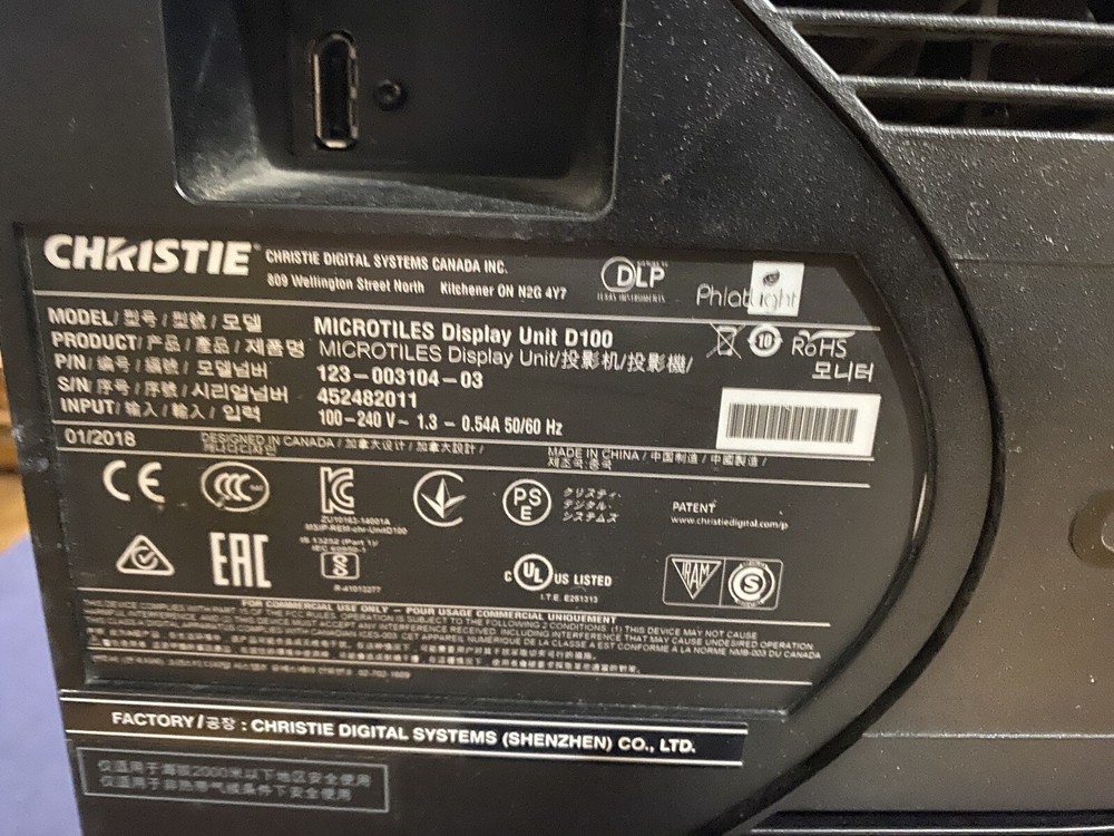 Christie MICROTILES Display Unit D100