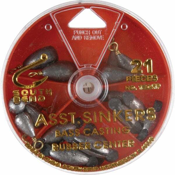 (12)-SouthBend 21-Piece Sinker Kit Assortment  one dial container Model: 130FP