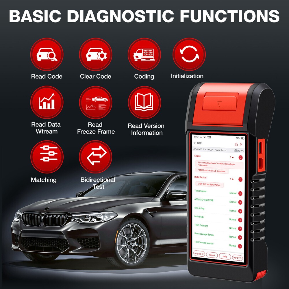 KINGBOLEN K6 PRO Elite OBD2 Car Diagnostic Tool Scanner ECU Key Coding TPMS IMMO