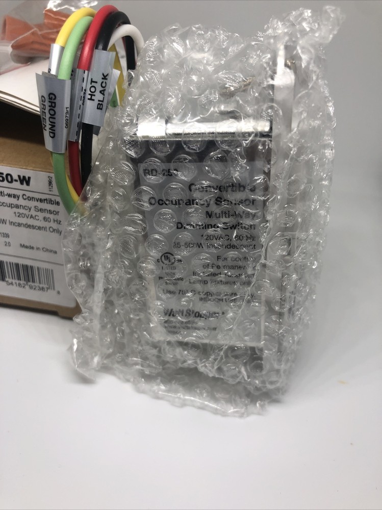 Wattstopper RD-250-W Occupancy Sensor Dimming Multi-way 120vac