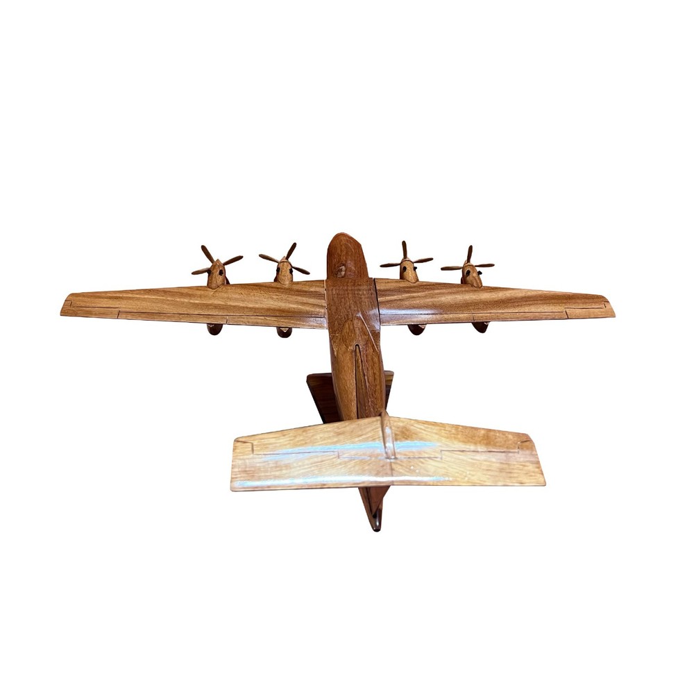 DHC7 Dash 7 Mahogany Wood Desktop Airplane Mode