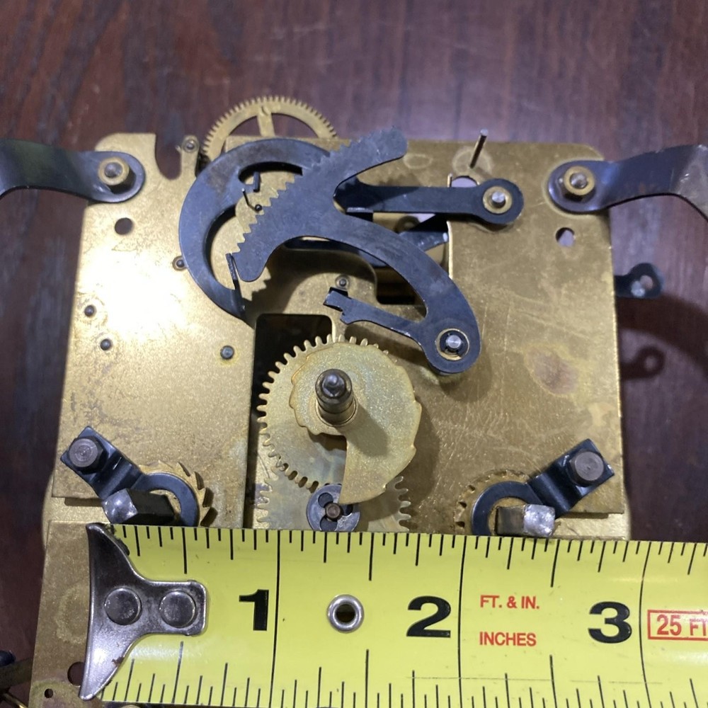 Henry Coehler 001942 Mantle Clock Movement Strike Side Working