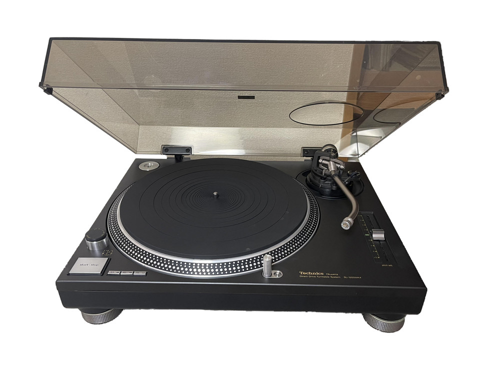 Technics SL-1200MK4 Quartz Direct Drive Turntable Black DJ Vinyl Player Tested