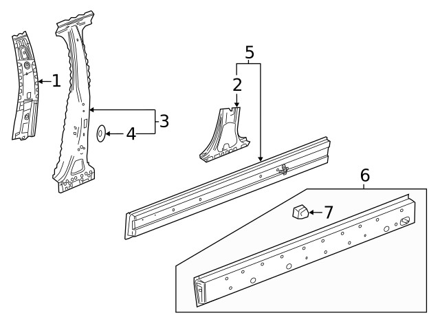 Genuine GM Inner Rocker 23381685