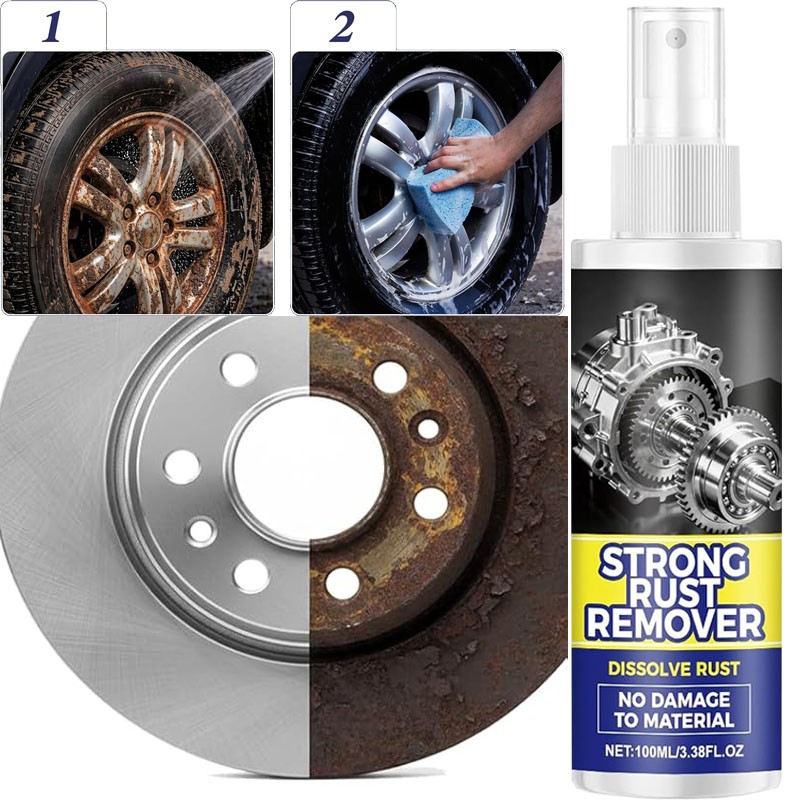 2 PACK Strong Rust Remover 100ml Powerful Rust Removal Spray For Cars &Tools US