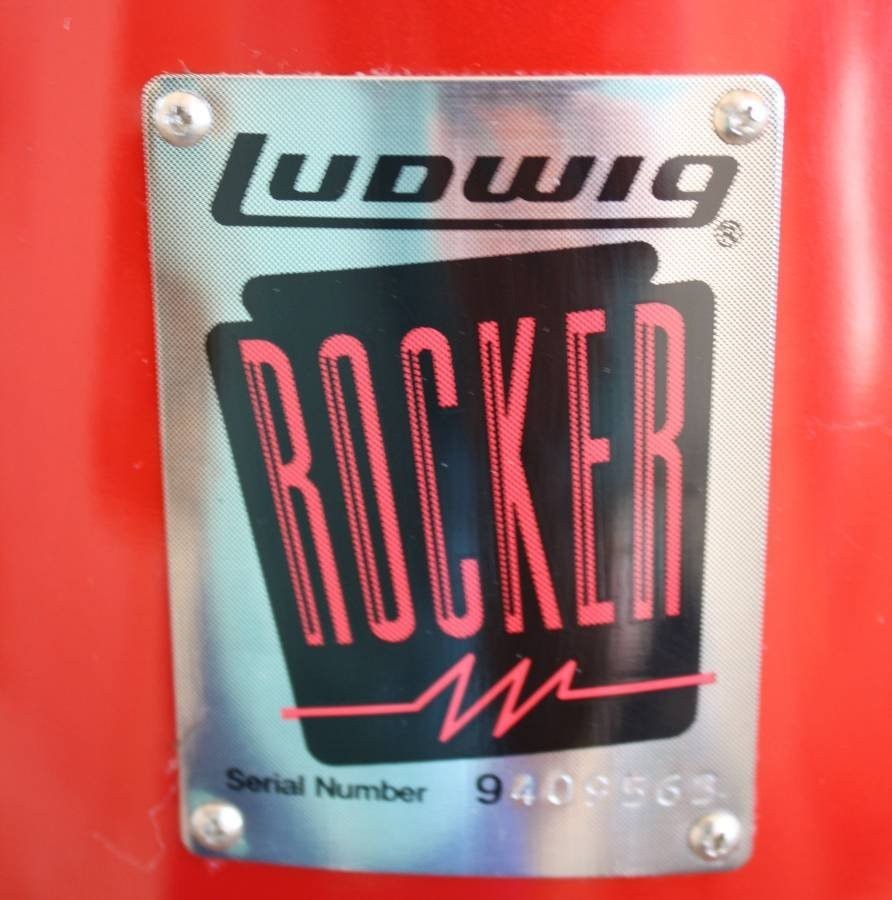 Red Ludwig Rocker Vintage shell pack excellent condition