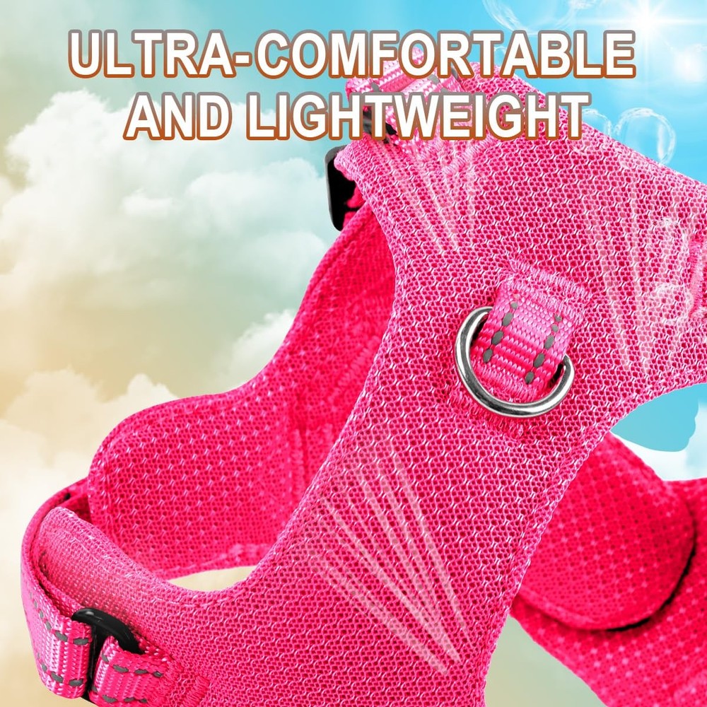 Dog Harness Step in Dog Vest Harness, Reflective Adjustable Puppy No Pull Har...