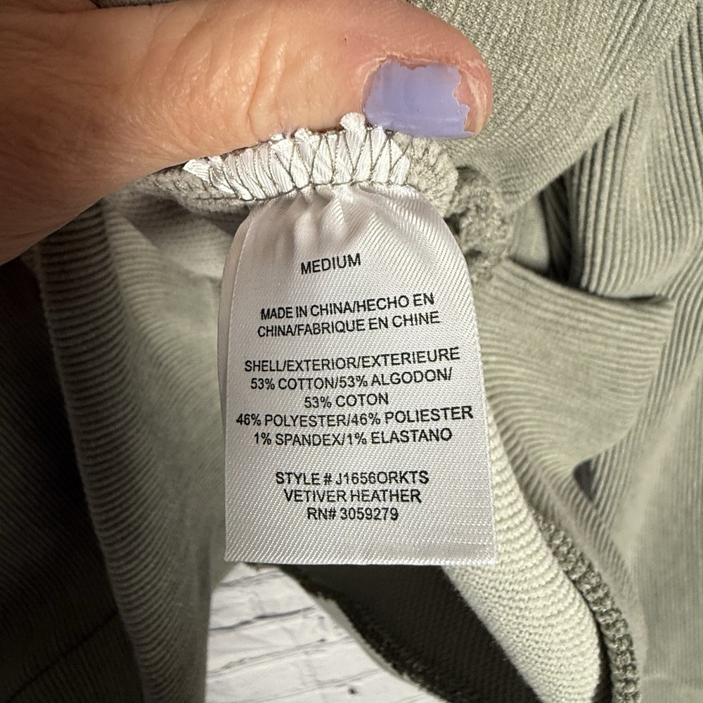 Thread & Supply Recreation ‘Kristine’ 1/2 Zip Pullover, Heather, Ribbed, MEDIUM