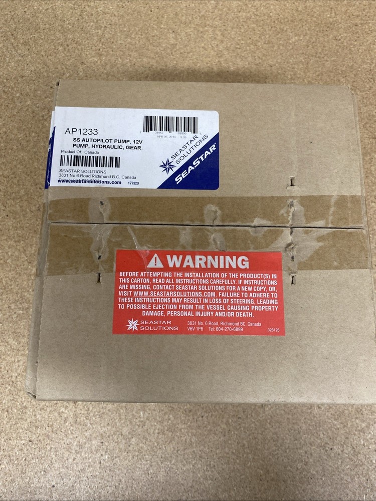 Seastar Ap1233 Autopilot Pump