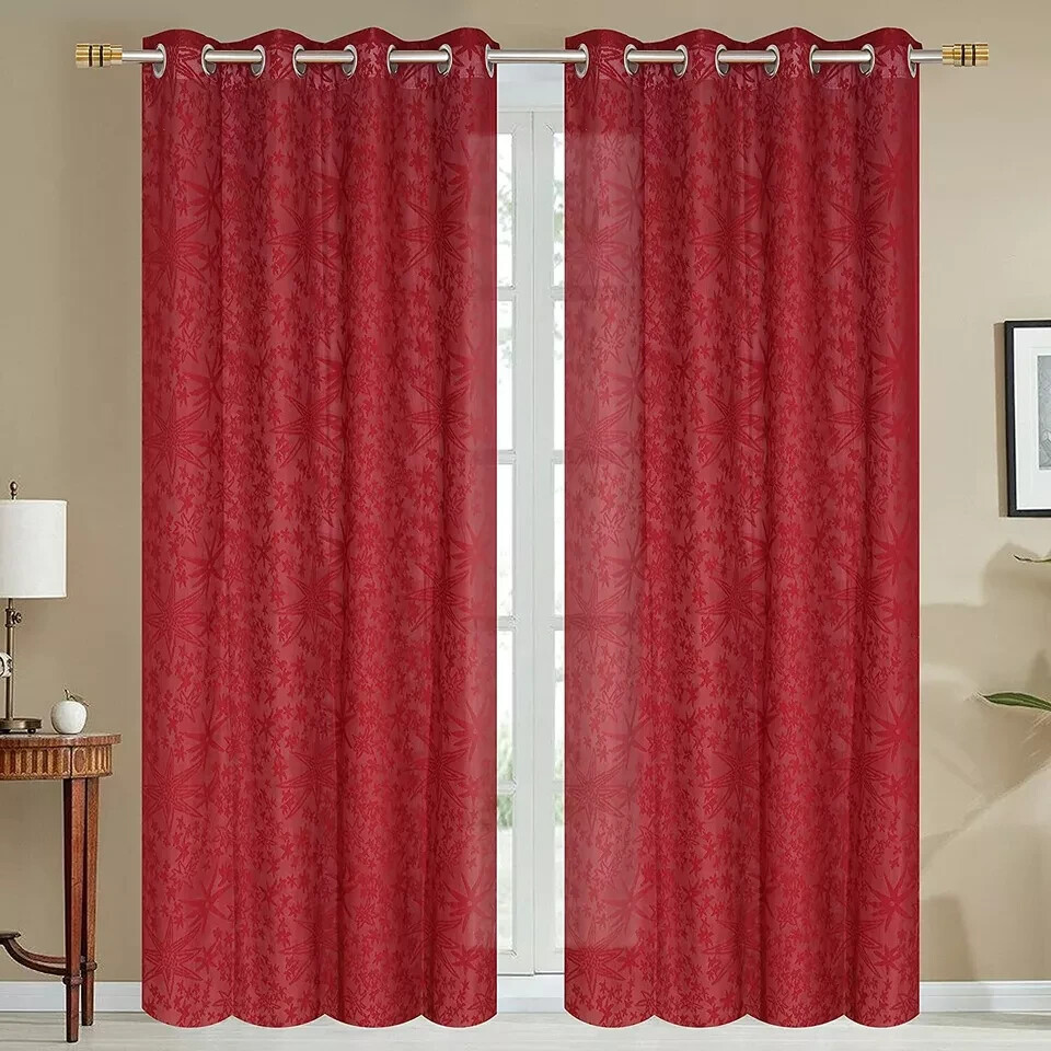 New 2 Piece Window Curtain Set - 5 feet .