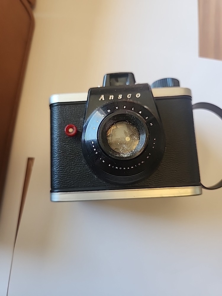 Vintage 1950's Ansco Readyflash 620 Camera And Case (Untested)