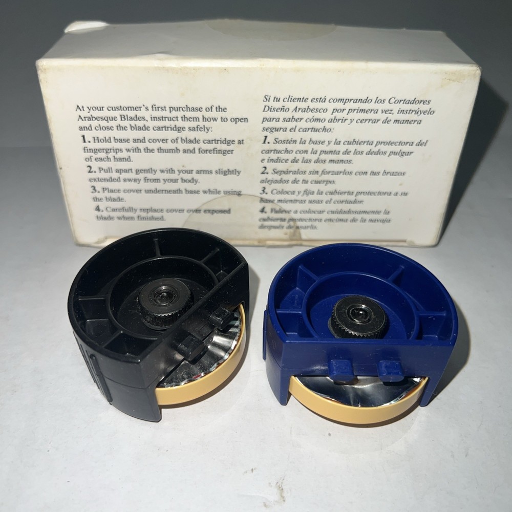 Creative Memories Rotary Cutting System Antique & Arabesque Style Blade Set 2