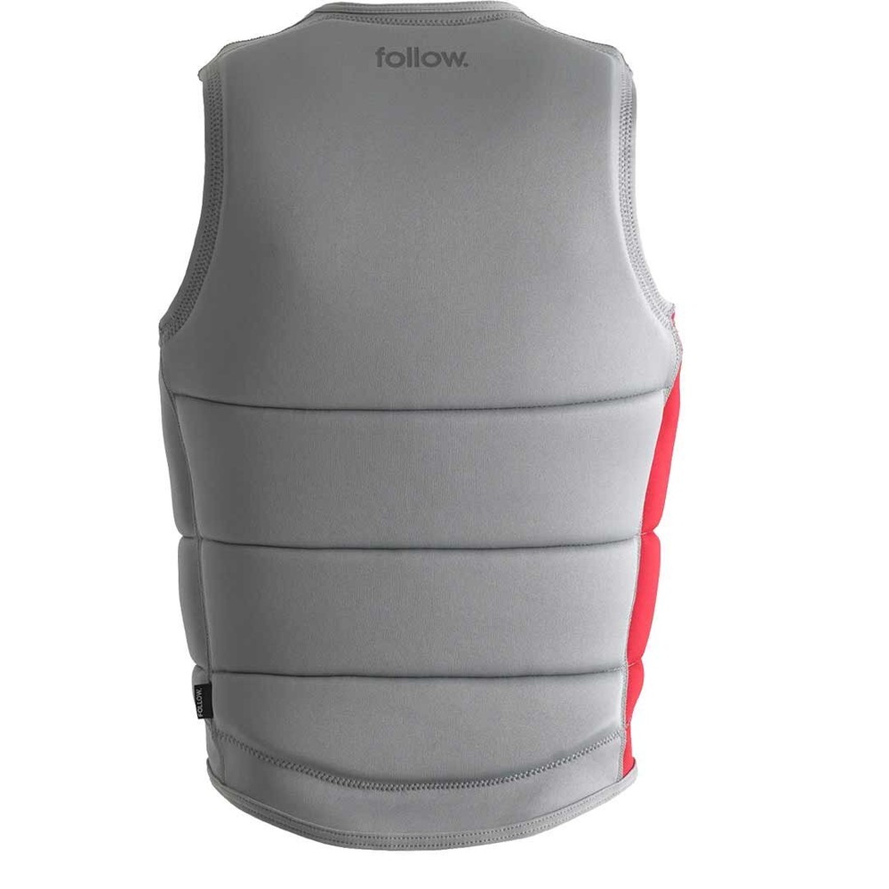 Follow Corp Comp Vest - Light Grey/Red