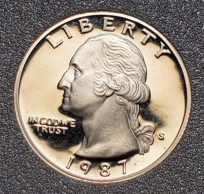 1987 S WASHINGTON QUARTER PROOF UNC #P914