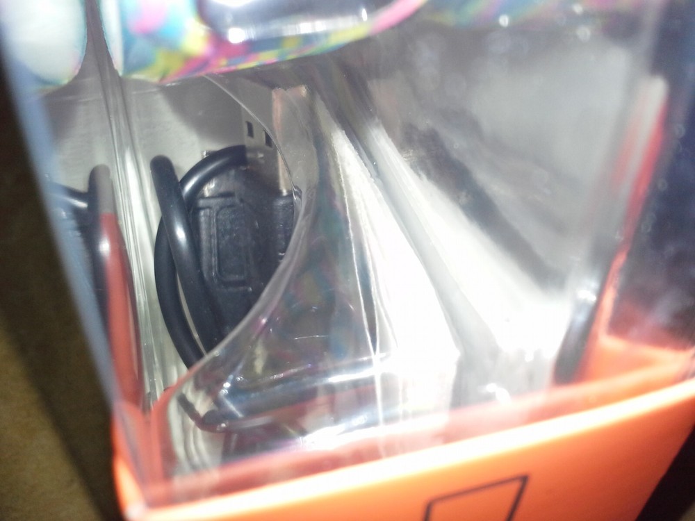 Justice Active Activity Tracker Multi-Color "Go For It" Band. Damage Box