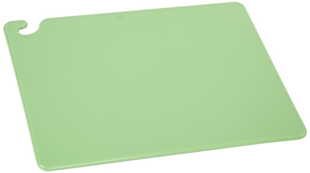 San Jamar - CB182412GN CB182412 Cut-N-Carry Co-Polymer Cutting Board, 24" Len...