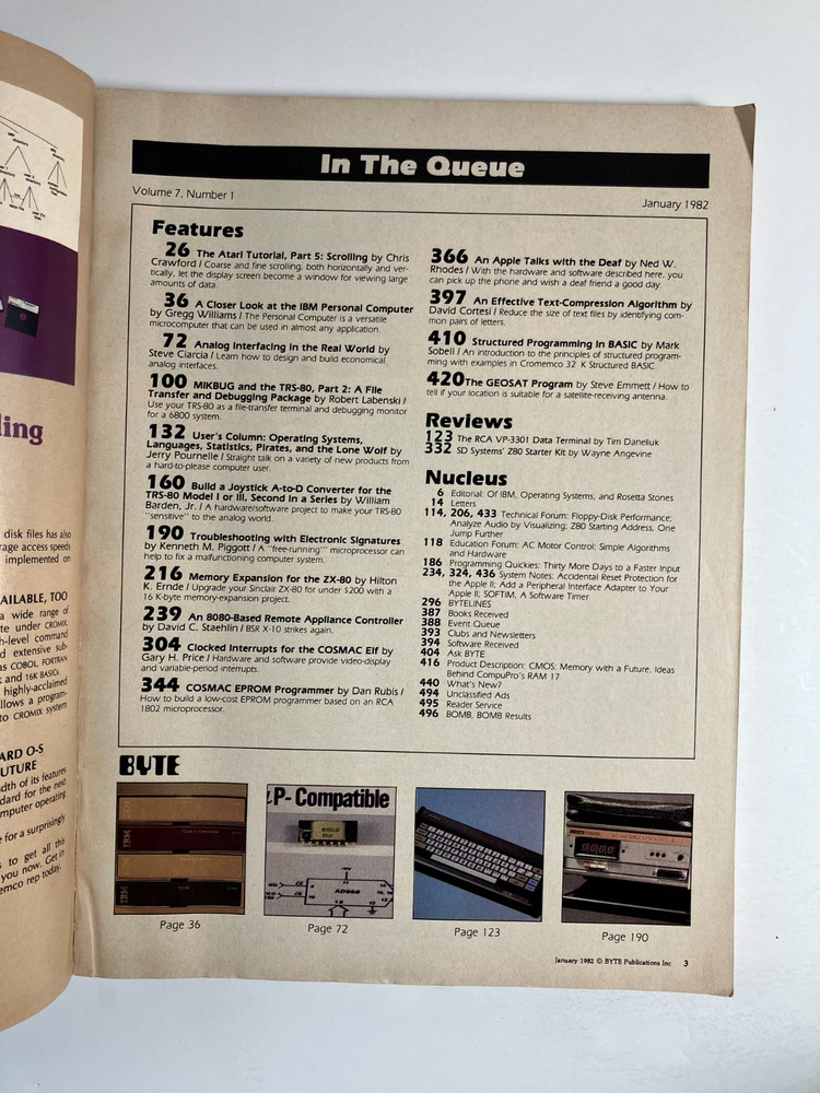 BYTE Magazine January 1982