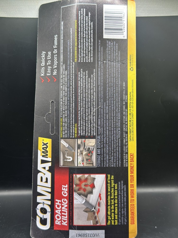 COMBAT Source Kill Max Roach Insect Killer Gel 60g