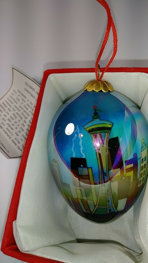 SEATTLE ORNAMENT CHRISTMAS EGG SMITH WESTERN.