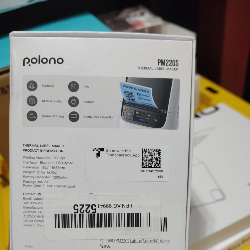 Polono Thermal Label Maker PM220S
