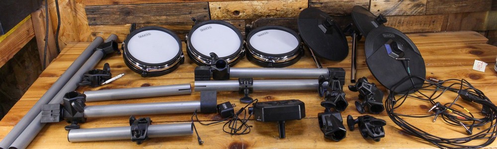 Simmons SD350 Electronic Drum Kit With Mesh Pads MISSING ITEMS