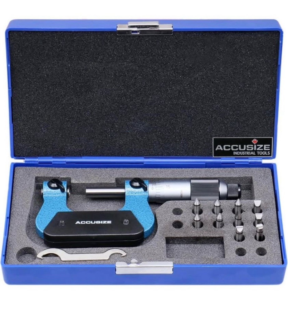 Accusize Industrial Tools Screw Thread Micrometer S916-C750