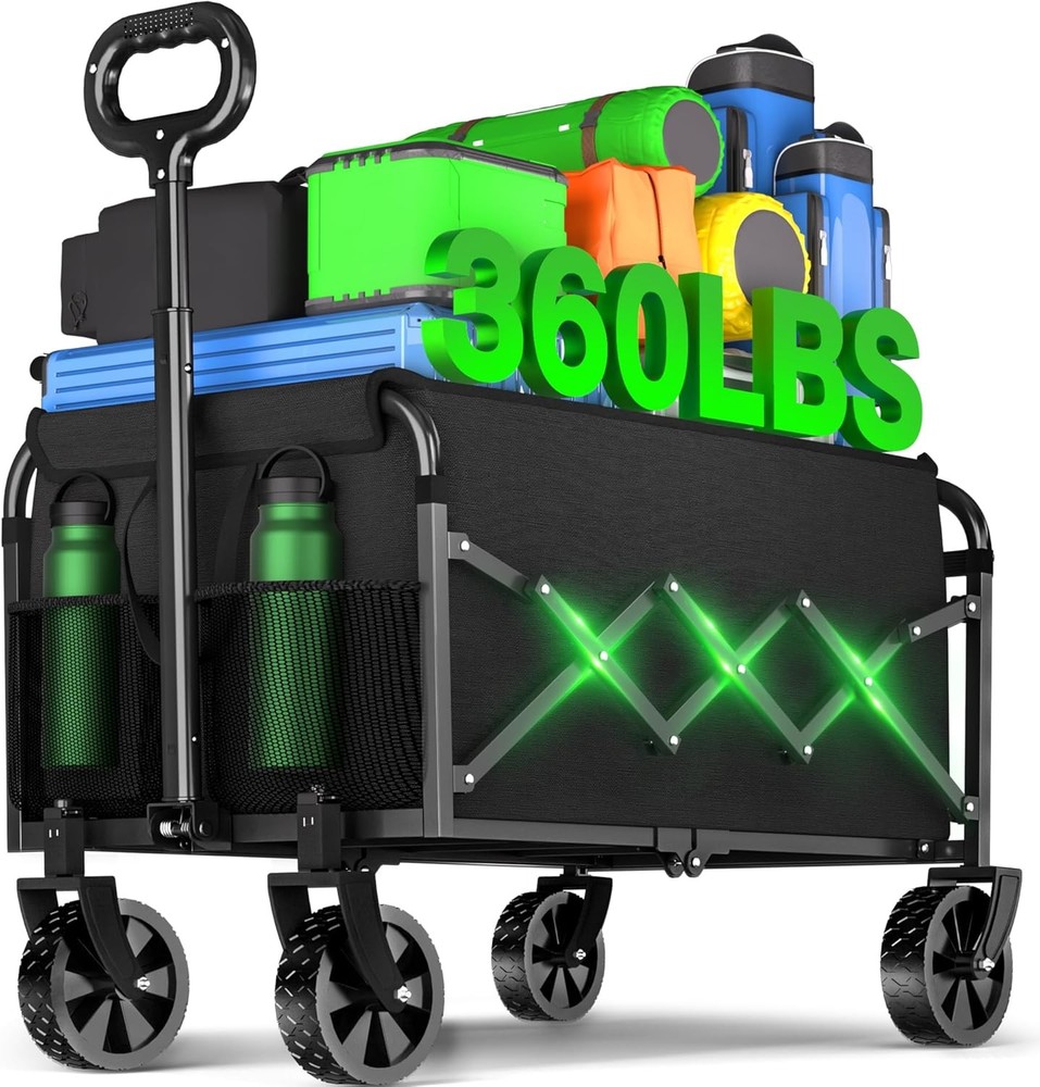 Wagons Carts Foldable - Collapsible Folding Wagon, Portable Folding Wagon