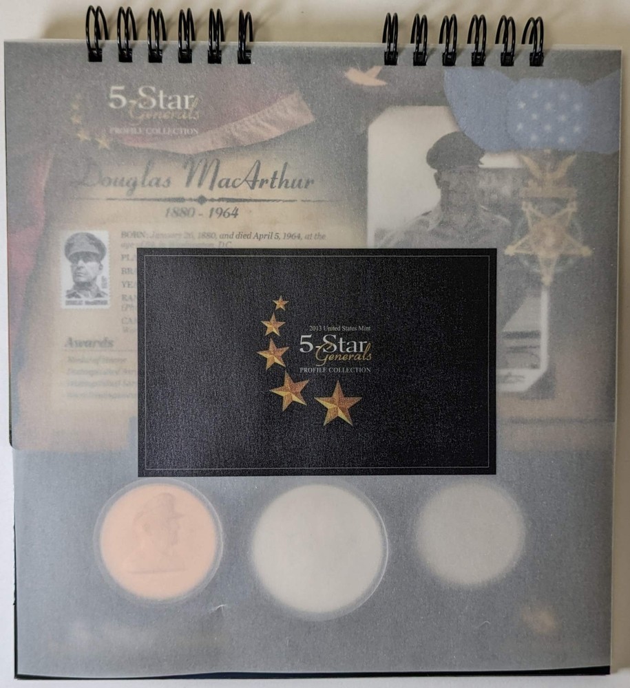 2013 $1, 50c 5 Star Generals Profile Set Mint