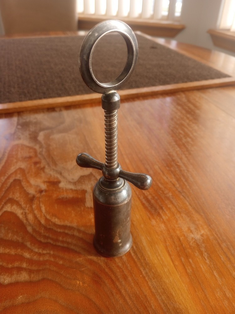 Vintage Silver Tone Cork Screw
