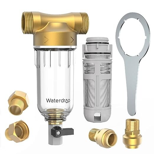 Waterdrop Spin Down Sediment Filter, Backwash Whole House Filter, Refurbished