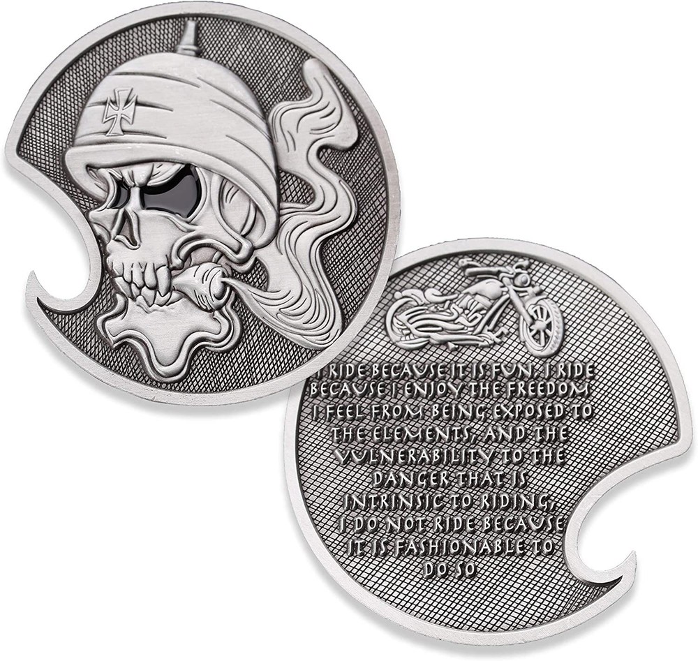 Motorcycle Creed Challenge Coin