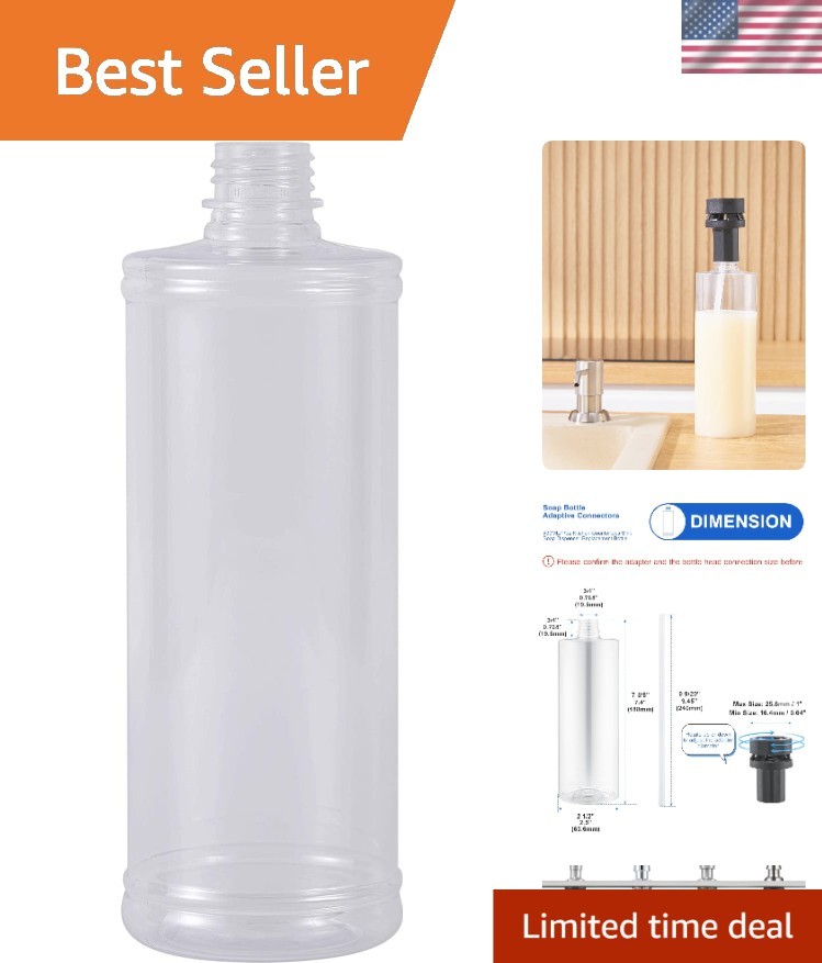 Durable 500ML Plastic Soap Dispenser - Ideal Replacement for Your Kitchen