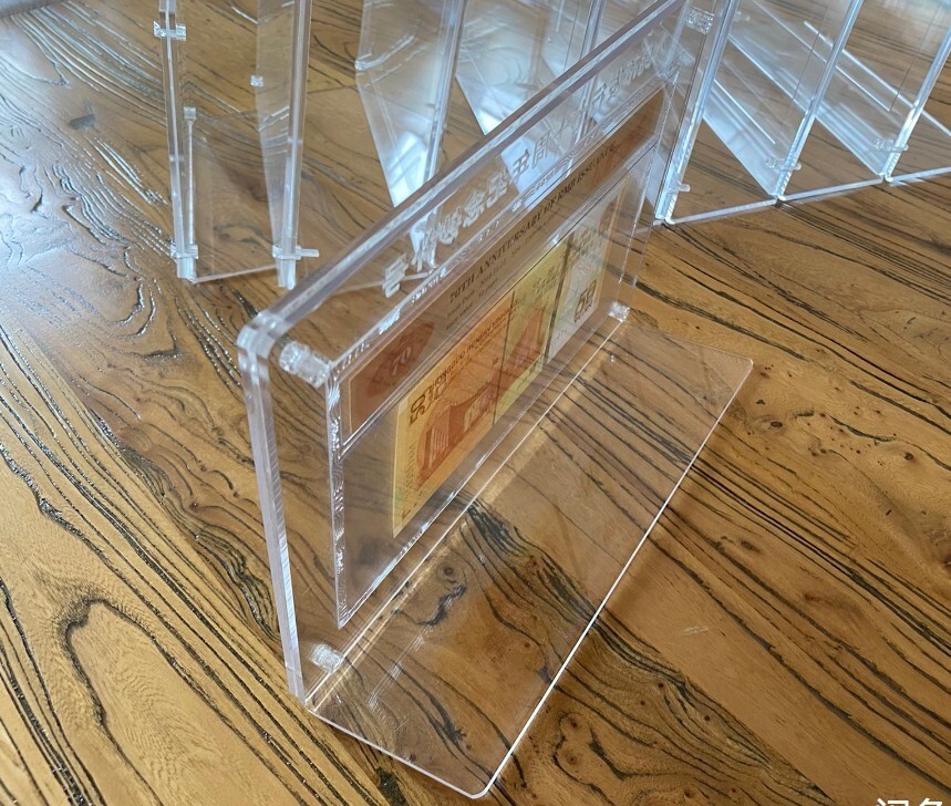Acrylic Display Frame Case Box with Integrated Stand For PMG / PCGS Banknotes